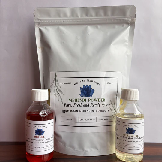 Mehendi Powder + Oils Combo